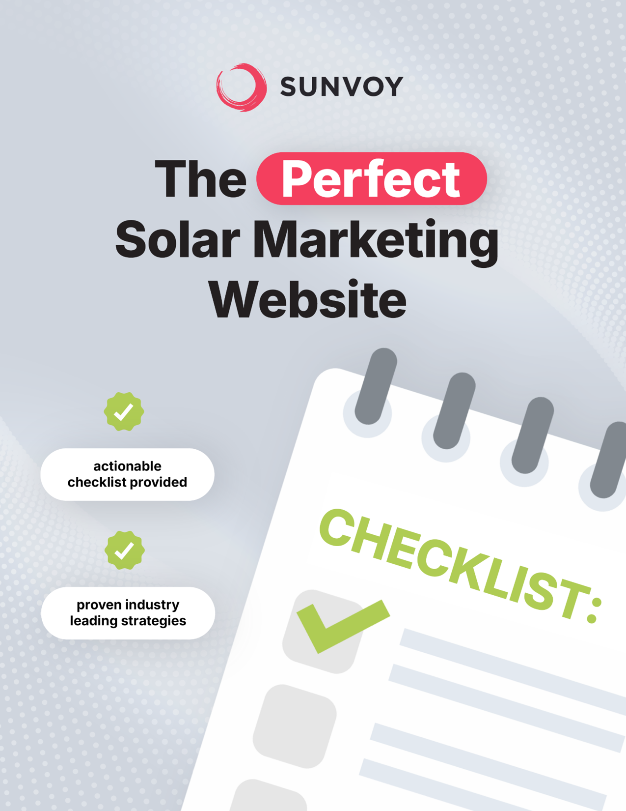 The perfect marketing solar marketing website checklist
